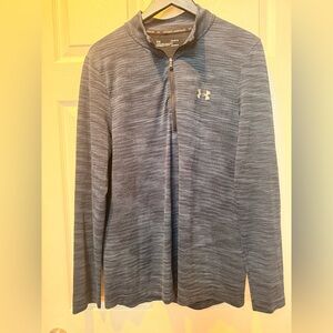 Under Armour black and Blue Heathered Performance Pullover